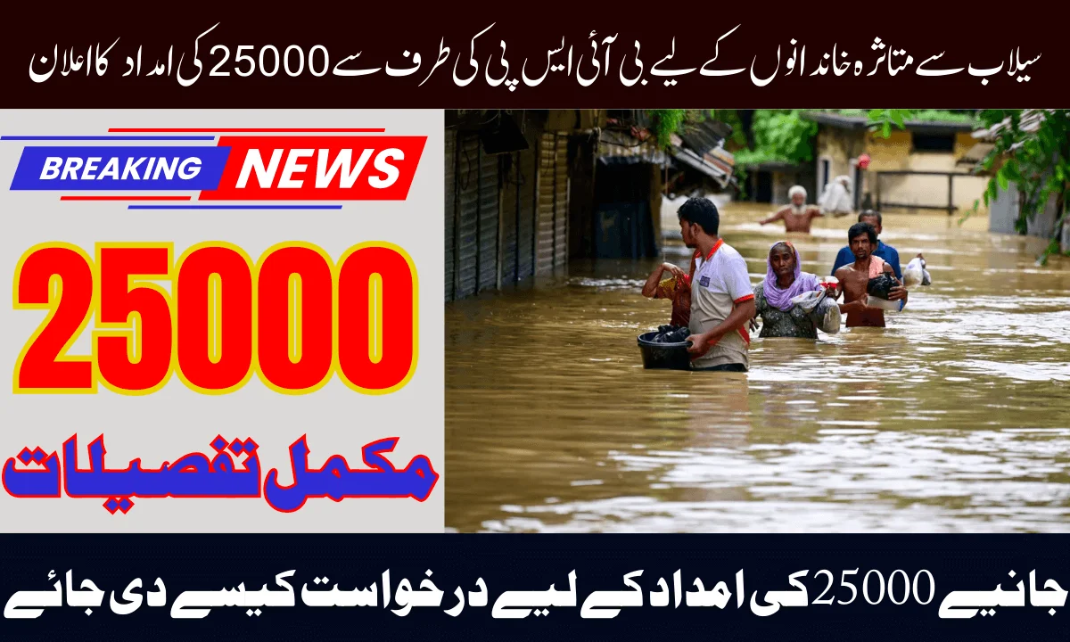 How To Apply For BISP 25000 Support For Flood-Affected Families