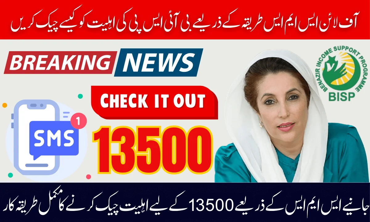 How To Check BISP Eligibility Through 8171 Offline SMS Method For Rs. 13,500